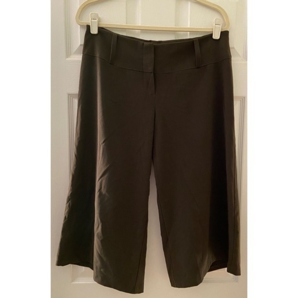 Vintage Dark Olive Stretch Culottes Size 12